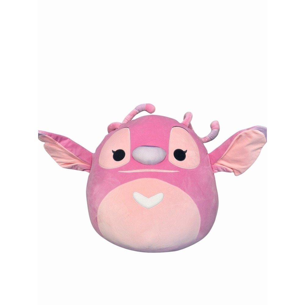 20-Inch Official Squishmallows Angel-Disney Lilo & Stitch Angel Plush Toy - Pink
